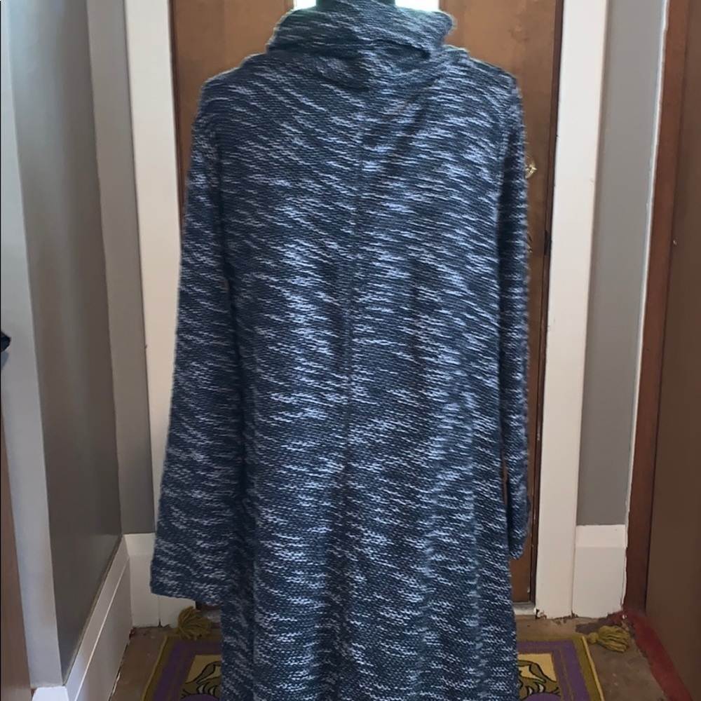 LOFT shades of gray cowl neck sweater dress - Picture 4 of 5